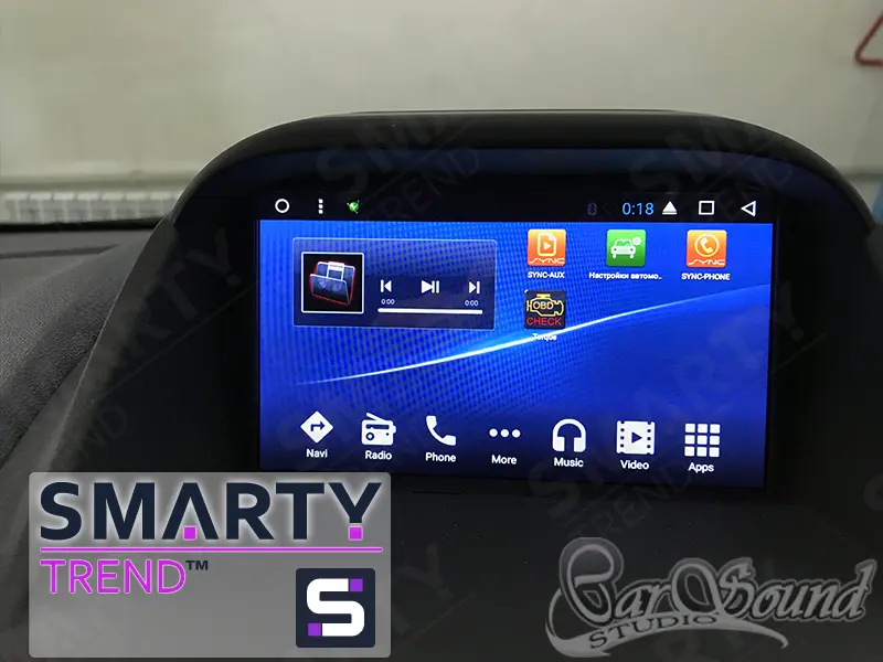 The SMARTY Trend head unit for Ford Fiesta.