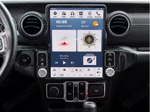 Jeep Wrangler (2018-2023) Tesla Android car radio