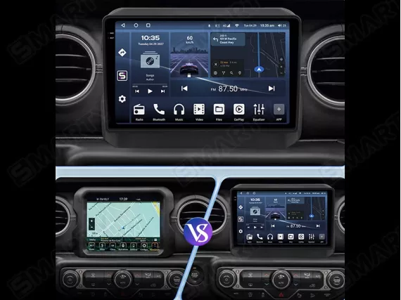 Jeep Wrangler/Unlimited 4 JL (2018-2023) installed Android Car Radio