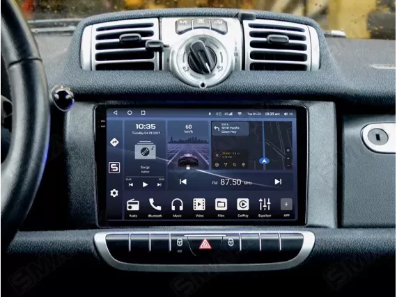 Smart Fortwo A451 installed Android Car Radio
