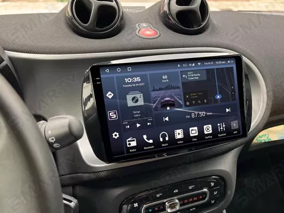 Smart Fortwo C453 installed Android Car Radio
