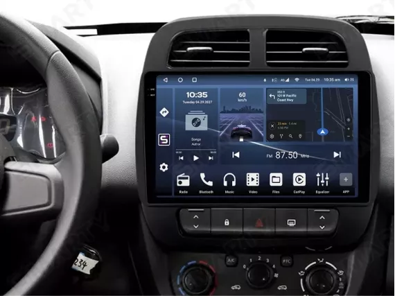 Renault Kwid / K-ZE / Dacia Spring (2021+) installed Android Car Radio
