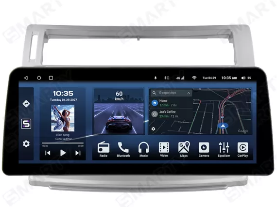 Citroen C4 (2004-2009) Android car radio CarPlay - 12.3 inches