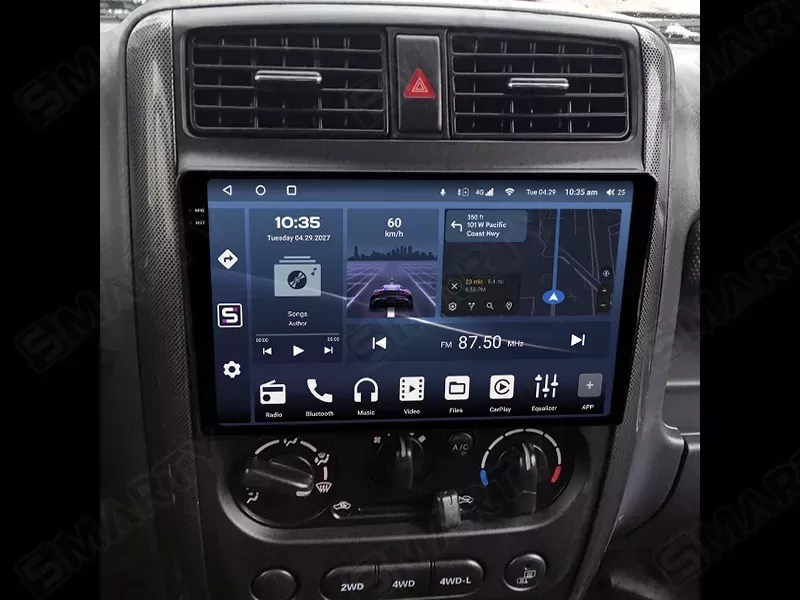 JOYX Autoradio Android 14 Per Suzuki Jimny 3 (2005-2019) – 9 Pollici, Wireless CarPlay, 2G+32G, DAB, GPS, Telecamera Inclusa