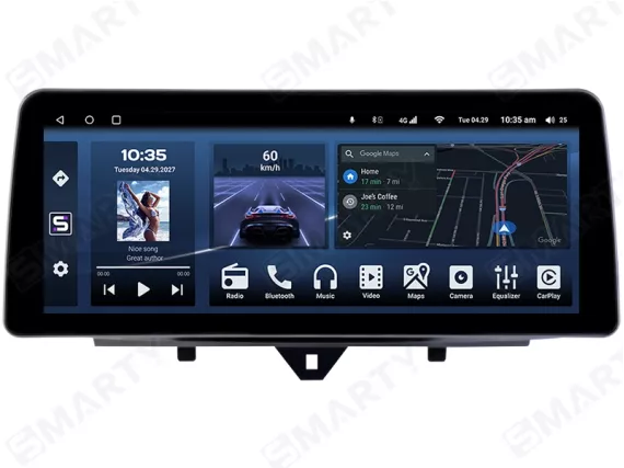 Магнитола для Smart дляtwo A451/C451 Facelift 2012-2015 - 12.3 in Андроид CarPlay