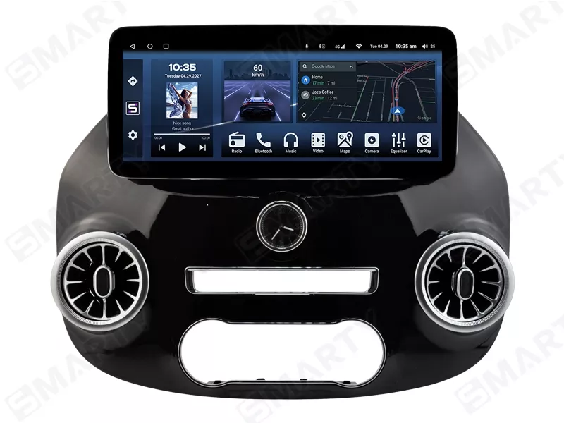 Autoradio Android 10.1" Pour Mercedes Vito W447 (2014-2020) - 4GB+64GB, Carplay/Android Auto Sans Fil, GPS, WiFi
