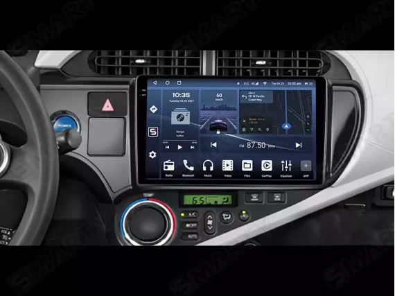 Toyota Prius C (2011-2014) Samochodowy Android stereo Apple CarPlay