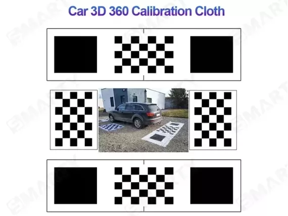 Paño de calibración para el sistema de visión panorámica 360