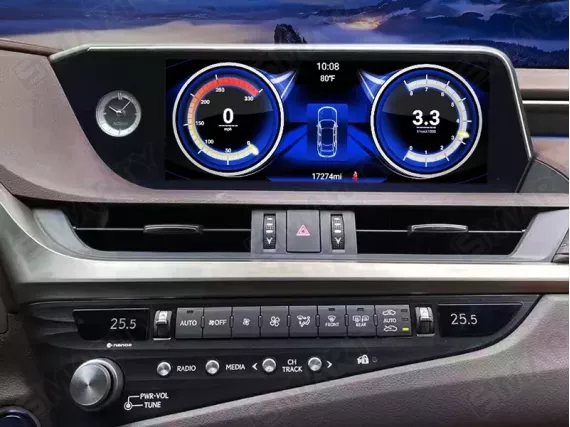 Магнитола для Lexus ES 250/300H XZ10 (2018-2022) CarPlay - 12.3 in