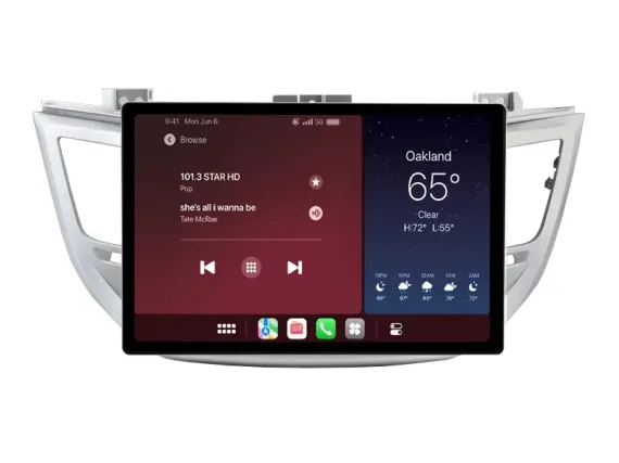 Hyundai Tucson 3 TL 2015-2018 Autoradio Android Apple CarPlay 12.5"
