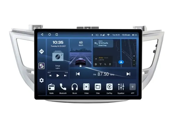 Hyundai Tucson 3 TL 2015-2018 Autoradio Android Apple CarPlay 12.5"