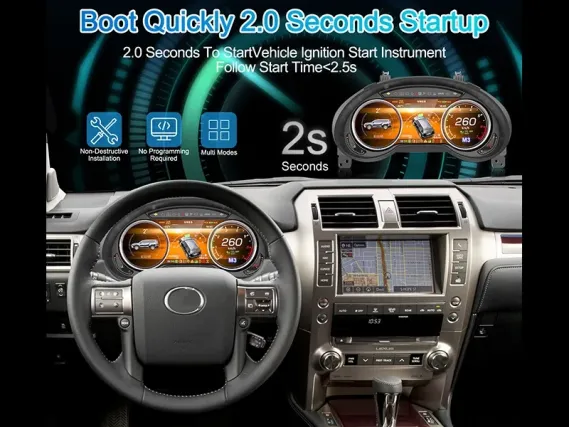 Lexus GX 400/460 (2010-2020) Digital Instrument Cluster | Plug & Play