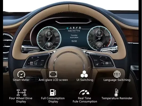Bentley Flying Continental Digitales Kombiinstrument | Plug & Play