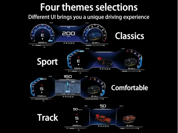 Painel de instrumentos digital Chevrolet Silverado (2014+) | Plug&Play