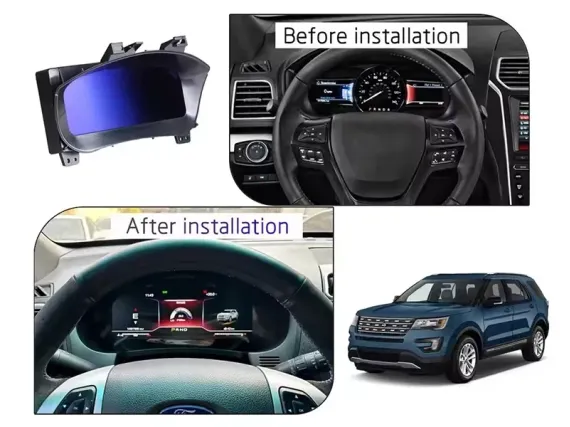 Ford Explorer (2011-2020) Digitaal Instrumentenpaneel | Plug & Play