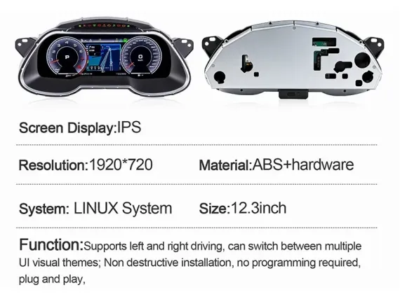 Audi A5/S5 (2007-2016) Combiné d'instruments digital | Plug & Play