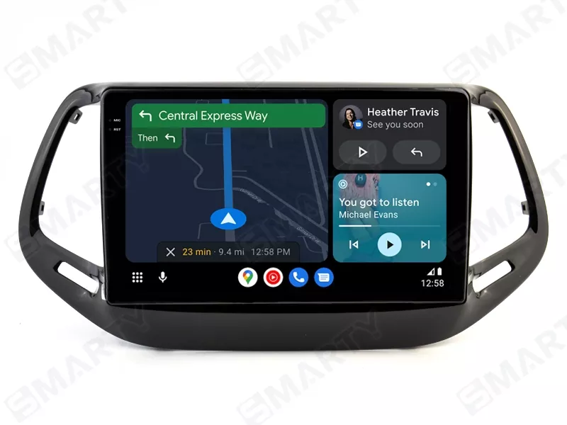 thumbnail image 2 of NHOPEEW 10.1 Inch Android 15 Car Stereo For Jeep Compass 2017-2020 – 2GB/32GB, Bluetooth 4.0, GPS NAVI, Backup Camera Included 2 of 2