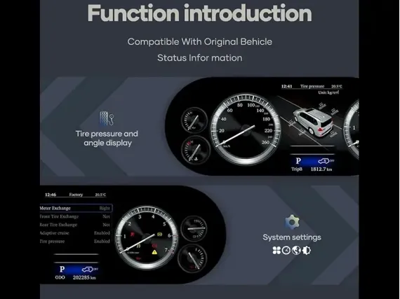 Toyota LC Prado 150 2017-2023 Digital Instrument Cluster | Plug & Play