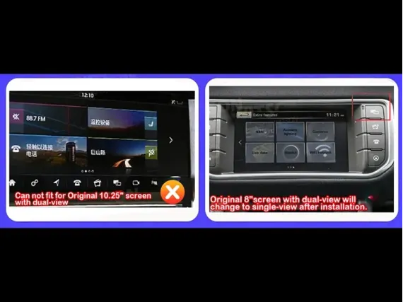 Range Rover Evoque with big screen (2011-2019) Android car radio