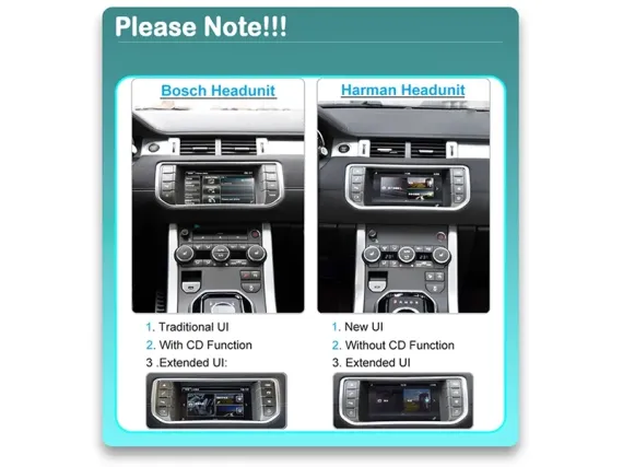 Range Rover Evoque with small écran (2011-2019) Autoradio Android