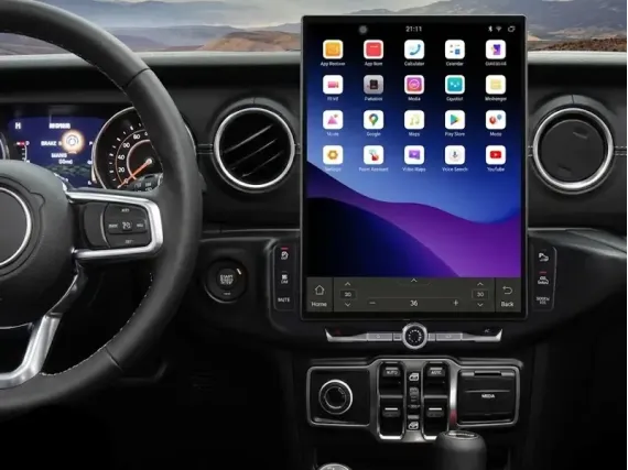 Jeep Wrangler (2018-2023) Tesla Android car radio