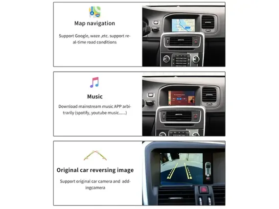 Wireless CarPlay & Android Auto for Volvo XC60 (2015-2017) OEM Screen