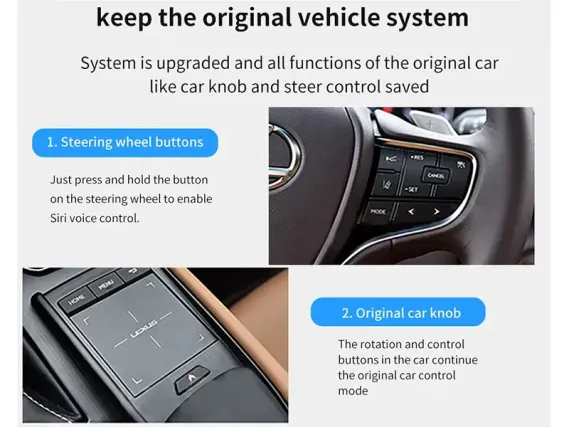 Wireless CarPlay & Android Auto for Lexus LX 570 3 (2015+) OEM Screen