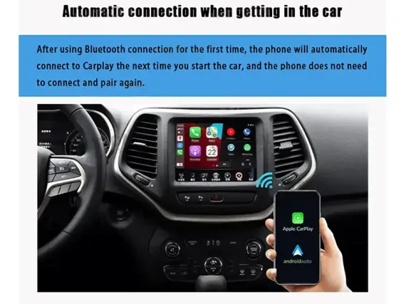 CarPlay e Android Auto sem fios para ecrã original Cadillac SRX 2010+