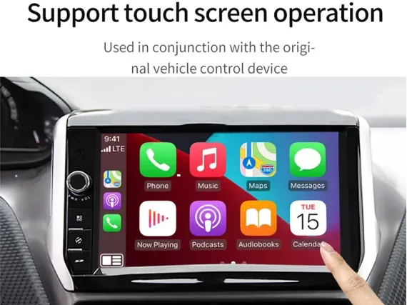 CarPlay и Android Auto wireless per schermo originale Peugeot 2008