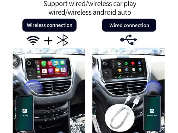 Draadloze CarPlay & Android Auto voor Citroen C4 2013-2018 OEM-scherm