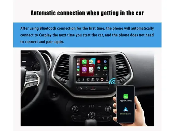 Kabelloses CarPlay & Android Auto für Jeep Cherokee OEM-Bildschirm
