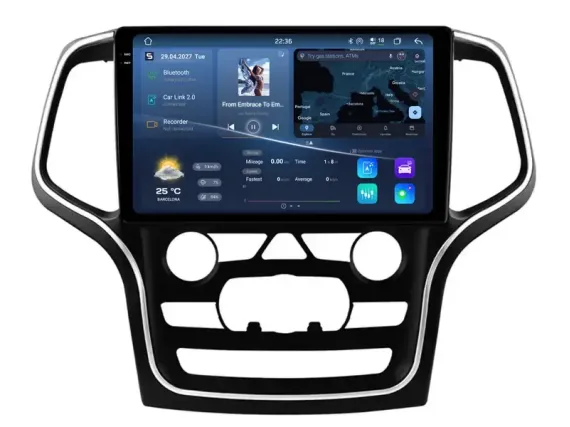Jeep Grand Cherokee (2014+) Android Autoradio Apple CarPlay