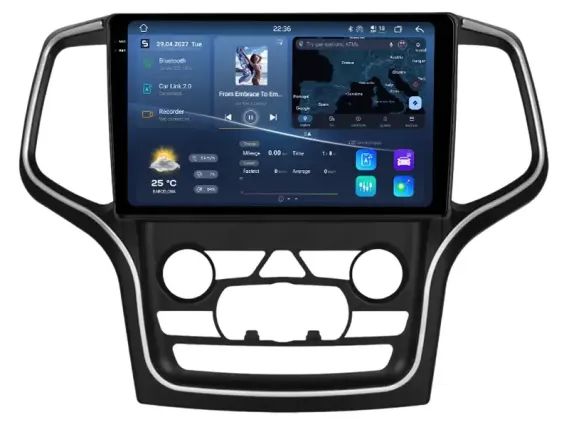 Jeep Grand Cherokee (2014+) Android Autoradio Apple CarPlay