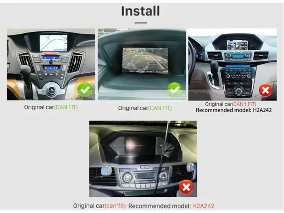 Honda Odyssey 4 Gen (2008-2013) Autoradio Android Apple CarPlay