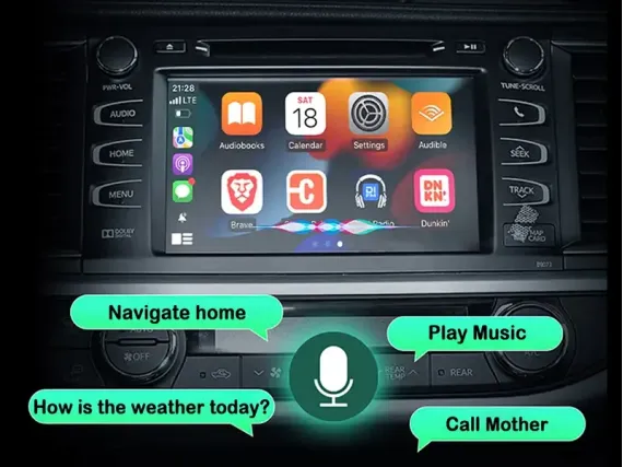 CarPlay и Android Auto wireless per schermo originale Toyota Alphard