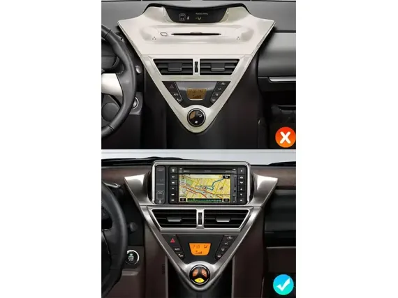 Toyota IQ / Scion iQ (2008-2016) Android car radio Apple CarPlay