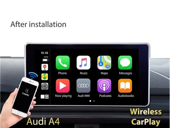 Draadloze CarPlay & Android Auto voor Audi Q7 (2005-2015) OEM-scherm