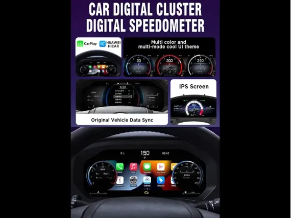 Toyota LC 200 (2007-2015) Digital Instrument Cluster | Plug & Play