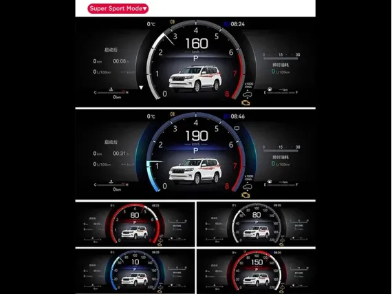 Toyota LC 200 (2007-2015) Digital Instrument Cluster | Plug & Play