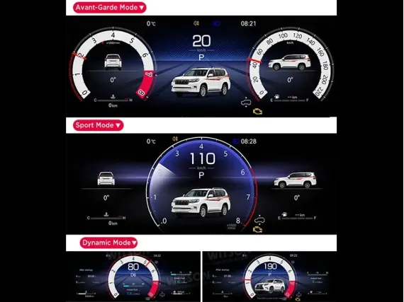 Toyota LC 200 (2015-2021) Digital Instrument Cluster | Plug & Play