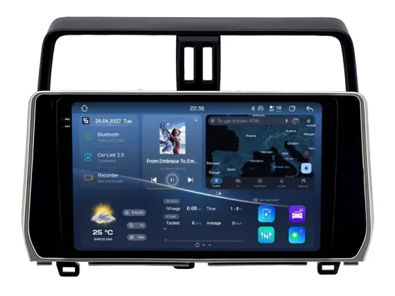 Toyota Land Cruiser Prado 150 (2017-2023) Android car radio CarPlay