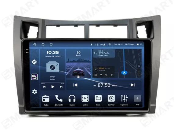 Toyota Yaris XP90 (2005-2013) Android Autoradio Apple CarPlay