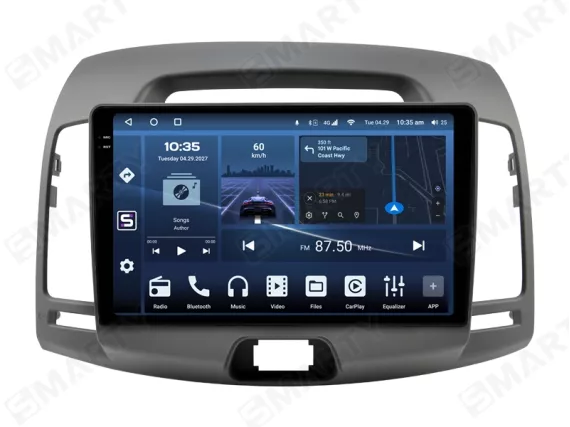 Hyundai Elantra 4 Gen HD (2006-2011) Android car radio Apple CarPlay