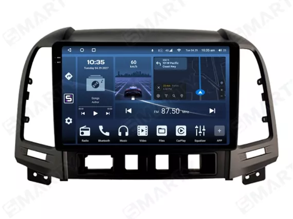 Hyundai Santa Fe 2 CM (2006-2012) Android car radio Apple CarPlay