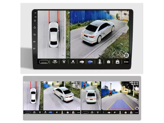 Car AHD Parking Camera Set 1080P 3D 360° Panoramic View System Vision