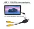 Video output adapter RCA interface is suitable for Android multimedia radio player  USB interface to connect to TV monitor