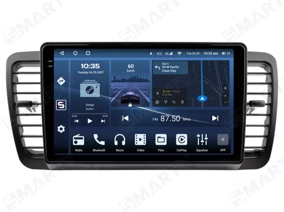 Subaru Legacy (2003-2009) Android car radio Apple CarPlay - Top screen