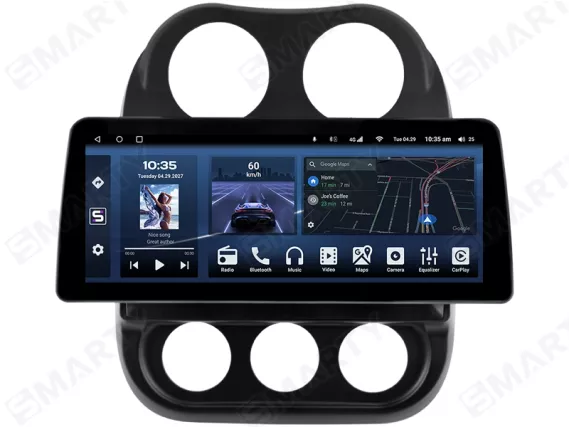 Магнитола для Jeep Compass MK Facelift (2011-2017) - 12.3 дюйма Андроид CarPlay