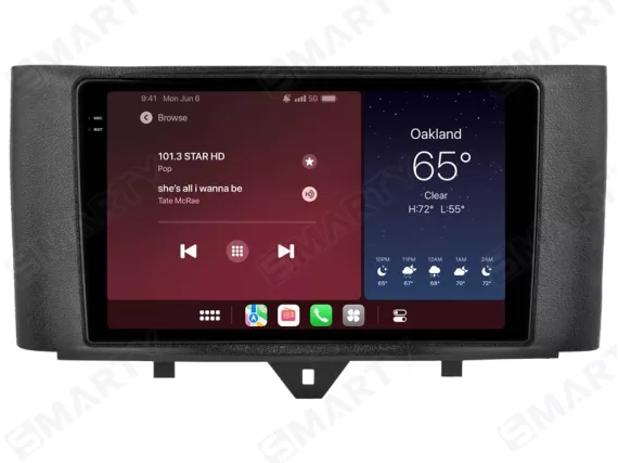 Smart Fortwo A451/C451 Facelift (2012-2015) Apple Carplay