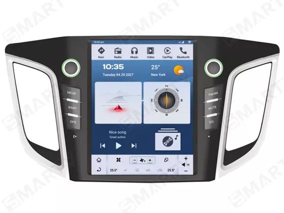 Магнитола для Hyundai Creta (2014-2019) Тесла Андроид CarPlay